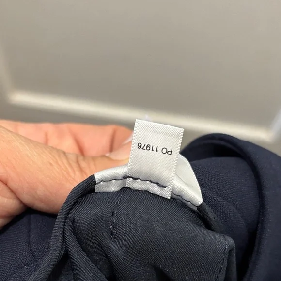 Veronica Beard Navy Trousers with Gold Buttons - Picture 10 of 13